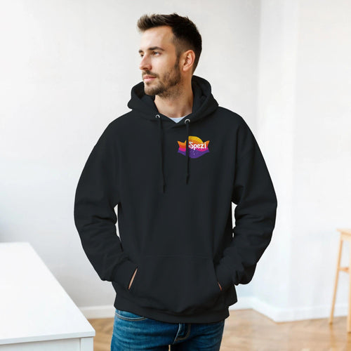 Spezi Logo Hoodie – 70s Retro Soft Drink Design | Gildan 18500