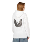 Fleece Hoodie, fallen Icarus hand sketch design, Unisex Pullover Sweatshirt for Mythology Lovers, Cozy Winter Apparel, Greek Myth Inspired